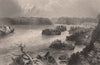 NEW BRUNSWICK. Reversing Falls, St John River. Indiantown. Canada. BARTLETT 1842