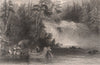 CANADA. Portage des Chats. Ottawa River near Fitzroy Harbour. BARTLETT 1842