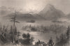 QUEBEC. Owl's Head Mountain & Lake Memphremagog. Mont Owl's Head. BARTLETT 1842