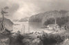 NEW BRUNSWICK. Indiantown, North End, St John. Canada. BARTLETT 1842 old print