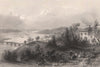 NOVA SCOTIA. Windsor, Nova Scotia. Avon estuary. Canada. BARTLETT 1842 print