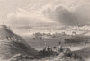 CANADA. Kingston, Ontario. Fort Henry on left. BARTLETT 1842 old antique print