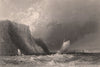 NOVA SCOTIA Cape Blowmedown (Blomidon). Distant view of Parrsboro. BARTLETT 1842