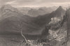 QUEBEC. Owl's Head Mountain & lake. Mont Owl's Head. BARTLETT 1842 old print