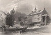 CANADA. Mills at Sherbrooke, on the River Magog, Quebec. BARTLETT 1842 print