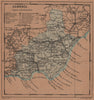 ALMERÍA. Almeria. Andalucia. Mapa antiguo de la provincia 1905 old antique