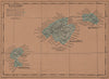 ISLAS BALEARES. ILLES BALEARS. Mallorca Ibiza Menorca. Balearic Islands 1905 map