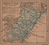 CASTELLÓN DE LA PLANA Comunitat/Comunidad Valenciana Mapa antiguo provincia 1905
