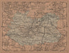 CIUDAD REAL. Castilla-La Mancha. Mapa antiguo de la provincia 1905 old