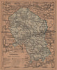 CÓRDOBA. Cordoba. Andalucia. Mapa antiguo de la provincia 1905 old antique