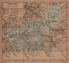 GRANADA. Andalucia. Mapa antiguo de la provincia 1905 old antique chart