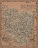 HUESCA. Aragon. Mapa antiguo de la provincia 1905 old antique plan chart