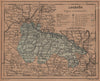 LA RIOJA. Logroño Logrono. Mapa antiguo de la provincia 1905 old antique