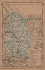 LUGO. Galicia. Mapa antiguo de la provincia 1905 old antique plan chart