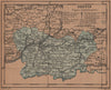 ORENSE. Ourense. Galicia. Mapa antiguo de la provincia 1905 old antique