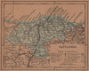 CANTABRIA. Santander. Mapa antiguo de la provincia 1905 old antique chart