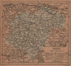 TERUEL. Aragon. Mapa antiguo de la provincia 1905 old antique plan chart