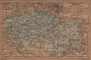 TOLEDO. Castilla-La Mancha. Mapa antiguo de la provincia 1905 old antique