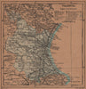 VALENCIA. València. Comunidad Valenciana. Mapa antiguo de la provincia 1905