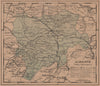 ALBACETE. Castilla-La Mancha. Mapa antiguo de la provincia 1908 old