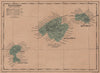 ISLAS BALEARES. ILLES BALEARS. Mallorca Ibiza Menorca. Balearic Islands 1908 map
