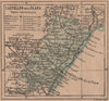 CASTELLÓN DE LA PLANA Comunitat/Comunidad Valenciana Mapa antiguo provincia 1908