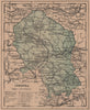 CÓRDOBA. Cordoba. Andalucia. Mapa antiguo de la provincia 1908 old antique