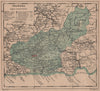 GRANADA. Andalucia. Mapa antiguo de la provincia 1908 old antique chart