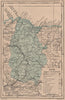 LUGO. Galicia. Mapa antiguo de la provincia 1908 old antique plan chart