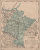 NAVARRE NAFARROA NAVARRA. Pamplona. Iruña. Mapa antiguo de la provincia 1908
