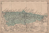 ASTURIAS. Oviedo. Mapa antiguo de la provincia 1908 old antique plan chart