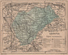 SEGOVIA. Castilla y León. Mapa antiguo de la provincia 1908 old antique