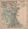 VALENCIA. València. Comunidad Valenciana. Mapa antiguo de la provincia 1908