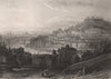 LYONS showing the Saone from 1er. Quai de Bondy, 2e & 5e. 'Lyon'. Rhône 1855