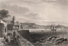 Port of GENOA GENOVA. 'Gênes'. Boats/ships. Italy 1855 old antique print