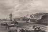 VALETTA. 'Malte'. Ships & boats. Malta 1855 old antique vintage print picture