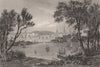 View of STOCKHOLM. 'Stockolm'. Sweden 1855 old antique vintage print picture