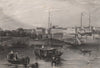GUANGZHOU. 'Canton'. The Thirteen Factories/Hongs. China 1855 old print