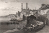 VARANASI. 'Benares'. Ghats. India 1855 old antique vintage print picture