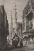CAIRO, Al Azhar mosque. 'Le Caire'. Egypt 1855 old antique print picture