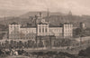 EDINBURGH. The New Jail, from Calton Hill. SHEPHERD 1833 old antique print