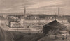 EDINBURGH. Part of the New town, from Ramsey Gardens. SHEPHERD 1833 old print