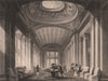 EDINBURGH. Interior of the Advocate's Library. Edinburgh. SHEPHERD 1833 print