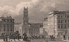 EDINBURGH. St. Stephen's Church, from Howe Street. SHEPHERD 1833 old print