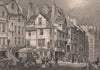 EDINBURGH. John Knox's House, High Street. SHEPHERD 1833 old antique print