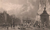 EDINBURGH. The Grassmarket, looking west. SHEPHERD 1833 old antique print