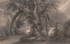 EDINBURGH. An arbour in Moray House Garden. Queen Mary's Bower. SHEPHERD 1833