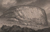 EDINBURGH. “Sampson's Ribs”, rocks in Holyrood Park. SHEPHERD 1833 old print