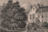 EDINBURGH. Regent Murray's house (Moray House), from the garden. SHEPHERD 1833