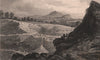 EDINBURGH. Craigleith stone quarries, used to build the New Town. SHEPHERD 1833
